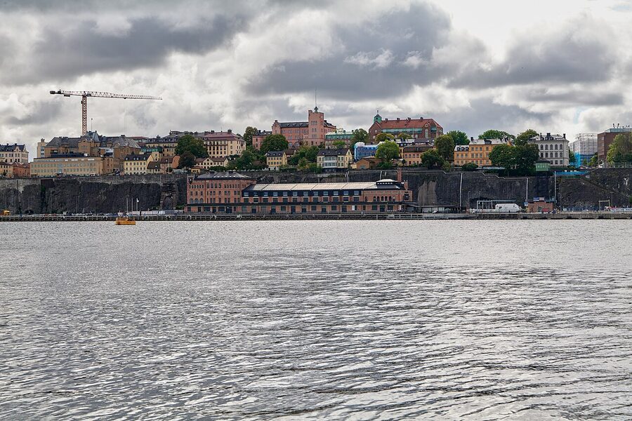 Stora Tullhuset Stockholm seen from Skeppsholmen
