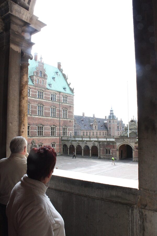 Frederiksborg Castle Knights Hall interior gilded ceiling