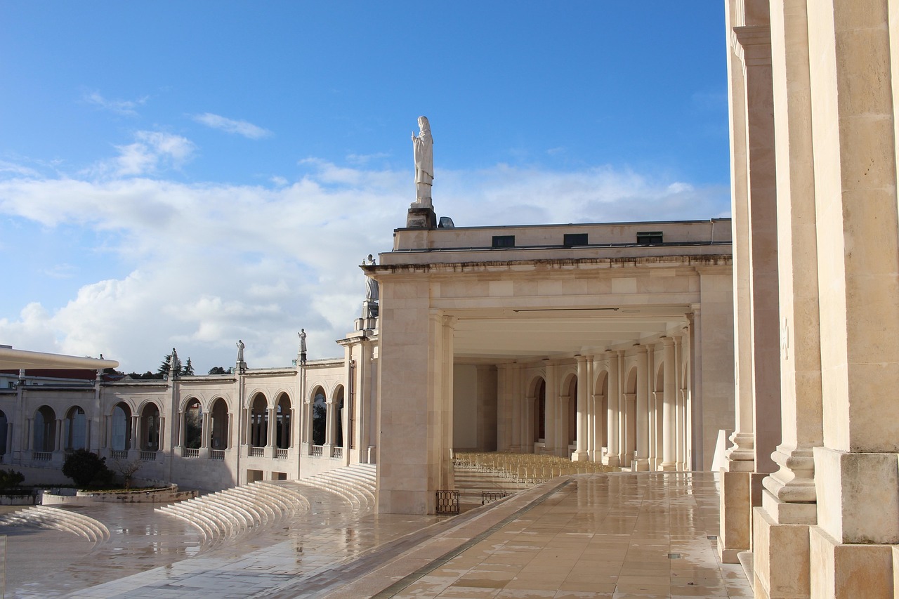 The modern Basilica of the Most Holy Trinity at the Sanctuary of Fatima