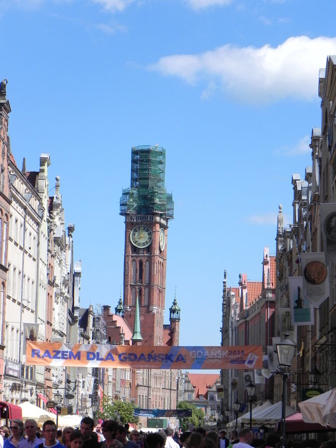 Dluga Street panorama Main Town Gdansk