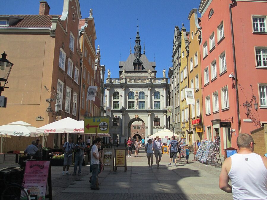 Golden Gate Gdansk from Dluga Street