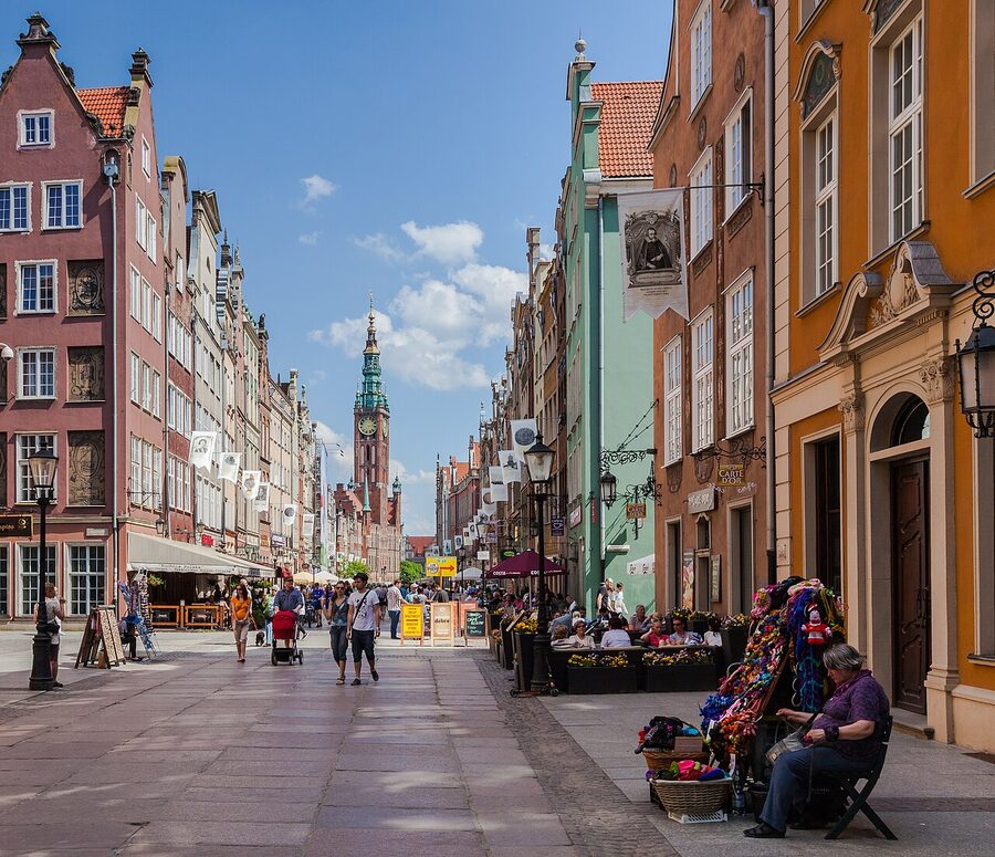 Main Town Hall spire detail Gdansk