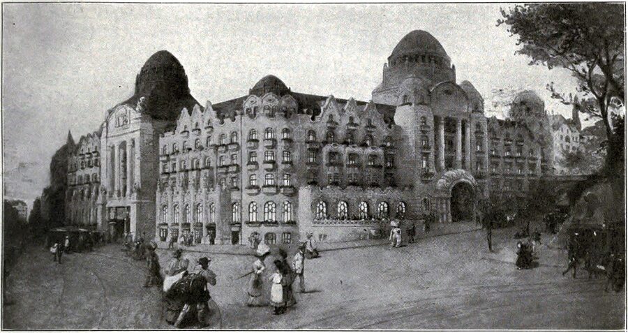 Historic 1912 Gellért bath illustration