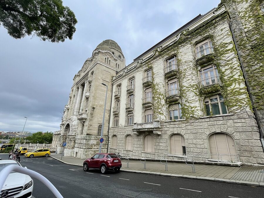 Interior detail of the Gellért Baths showing tilework and arches