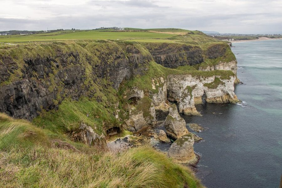 Ballintoy coastal cliffs Northern Ireland