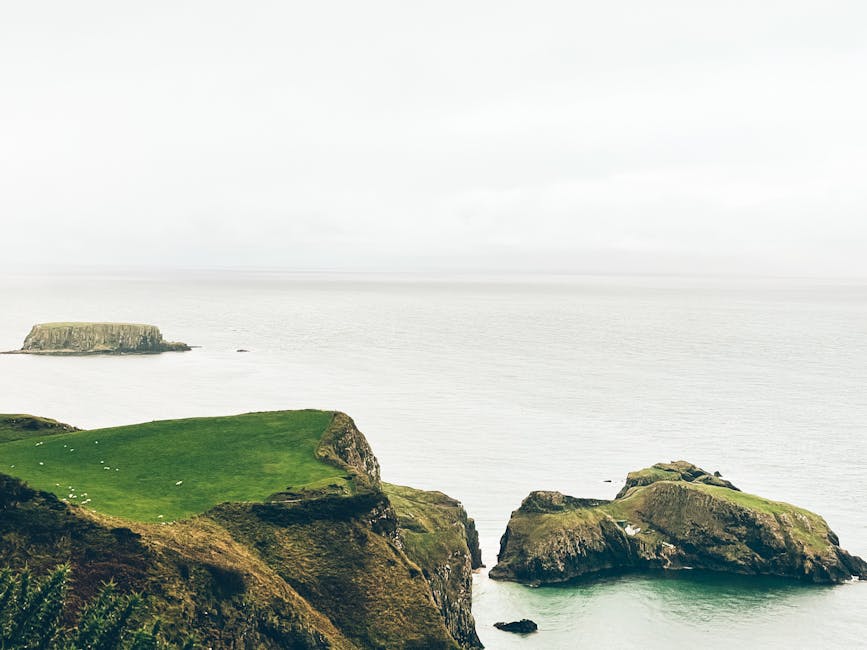 Ballycastle coastal cliffs Northern Ireland