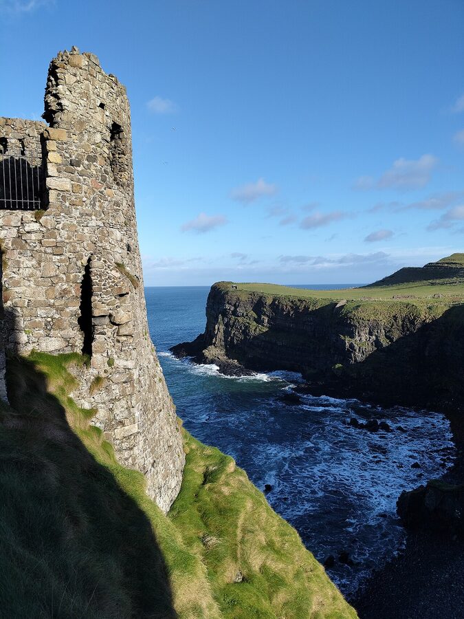 Dunluce Castle ruins clifftop Northern Ireland