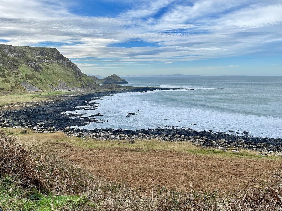 Giants Causeway shore basalt columns