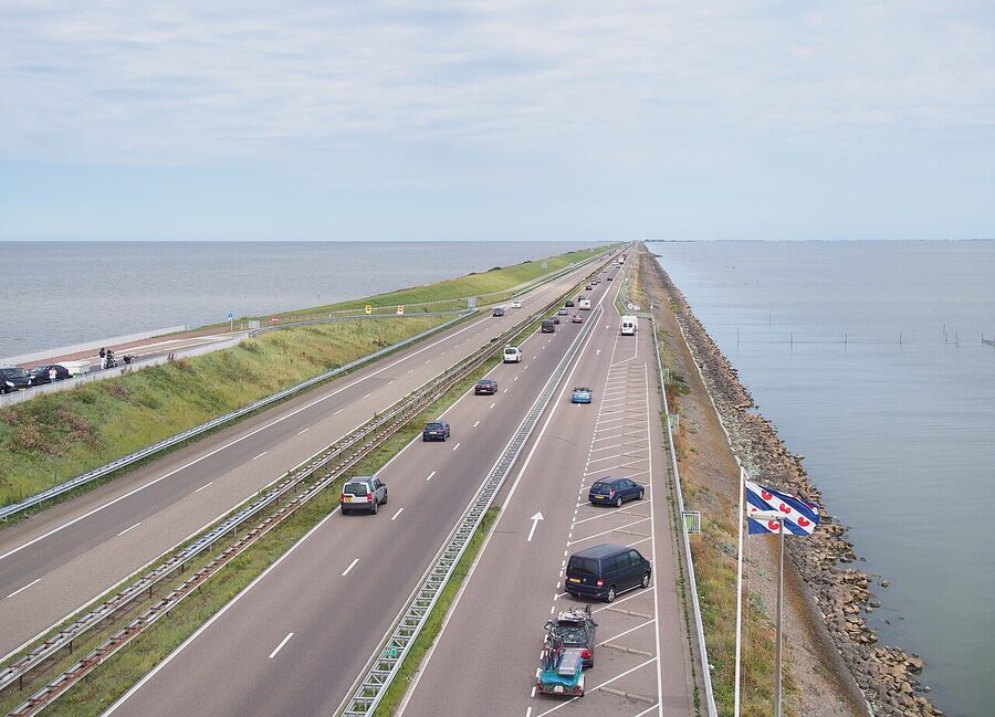 Afsluitdijk dam Netherlands