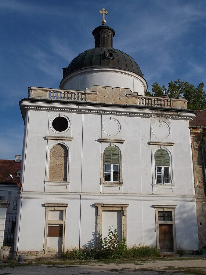 Baroque palace chapel from 1750 inside Gödöllő