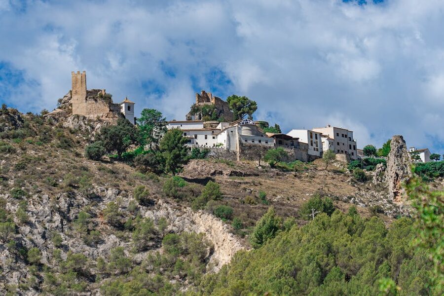 Historic architecture of Guadalest village in the Spanish mountains