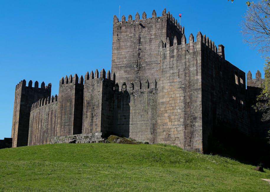 Historic center of Guimaraes with medieval architecture and UNESCO heritage