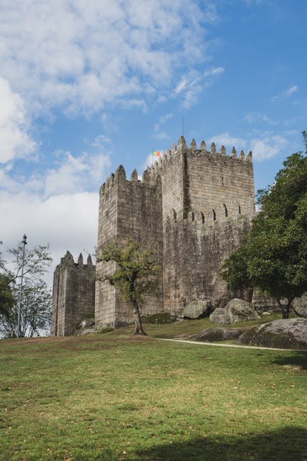 Palace of the Dukes of Braganza imposing medieval palace in Guimaraes