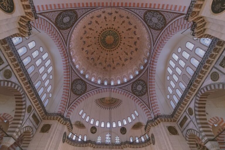 The Hagia Sophia in Istanbul with its massive dome and minarets