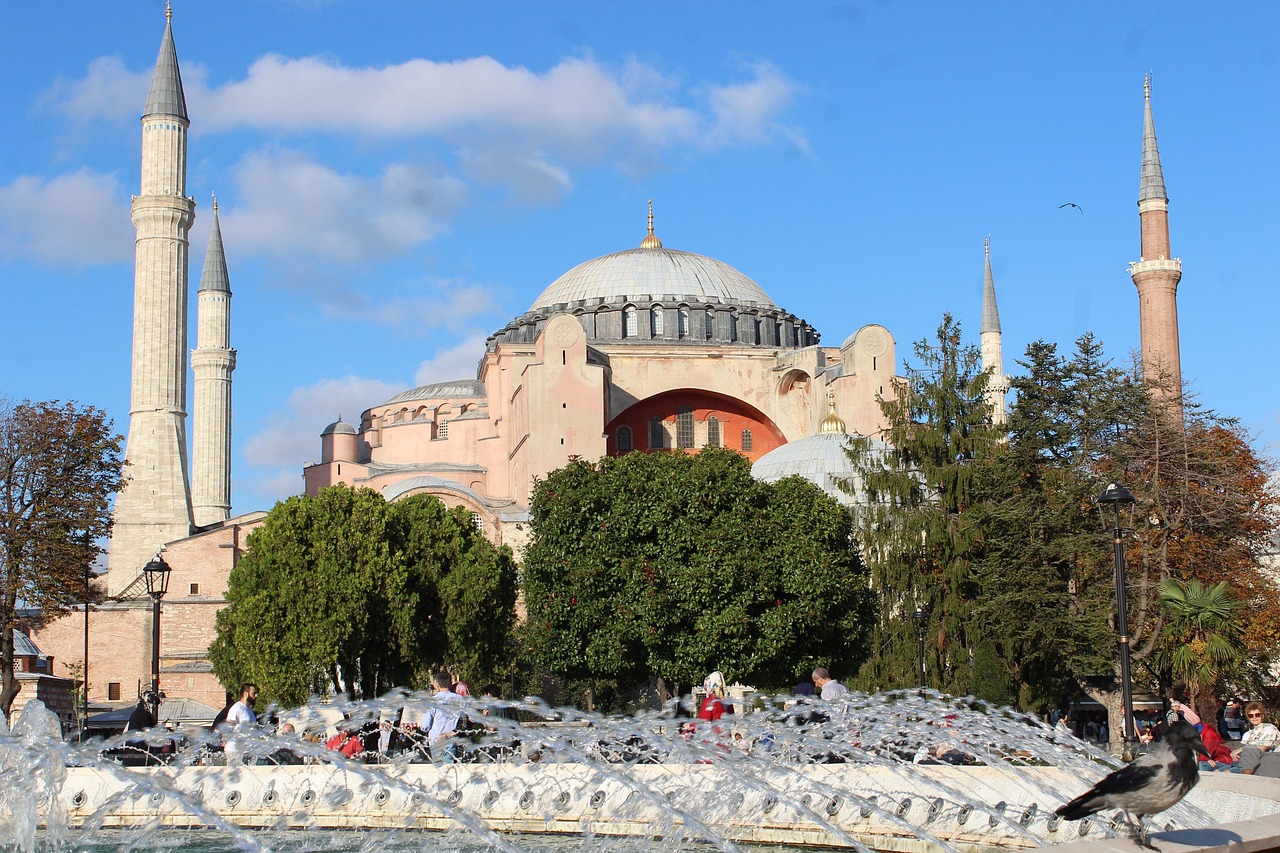 Hagia Sophia with its ablution fountain in the foreground