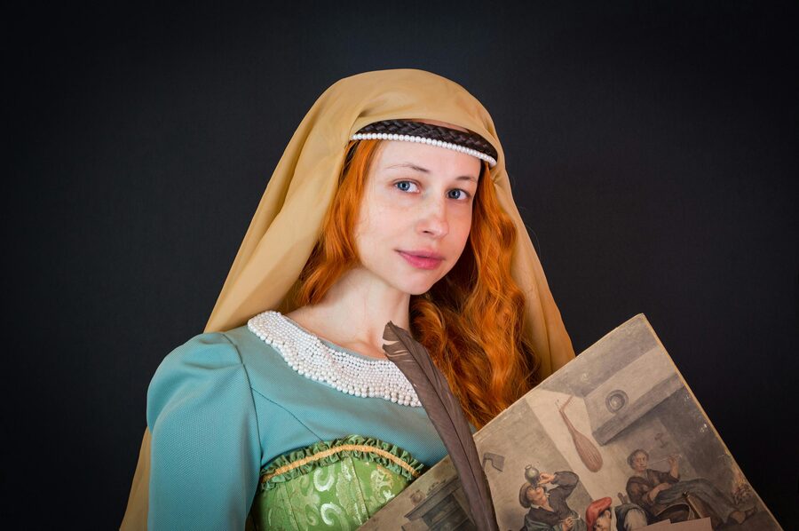 Classical painting portrait