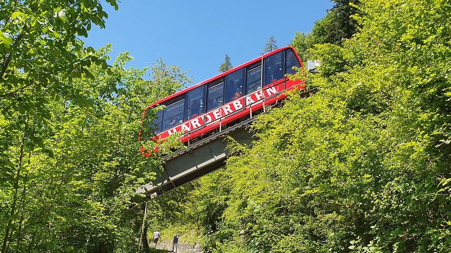 Harderbahn cable railway funicular Interlaken