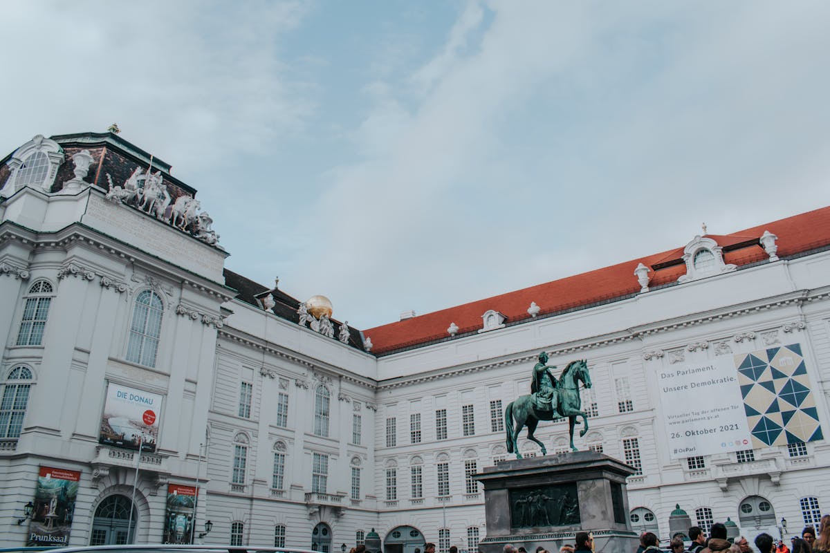 Equestrian statue of Emperor Joseph II in front of the Hofburg Palace in Vienna