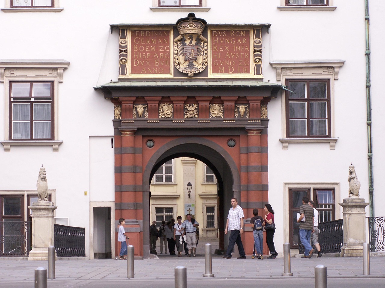 The Renaissance-era Swiss Gate entrance to the Hofburg Palace in Vienna