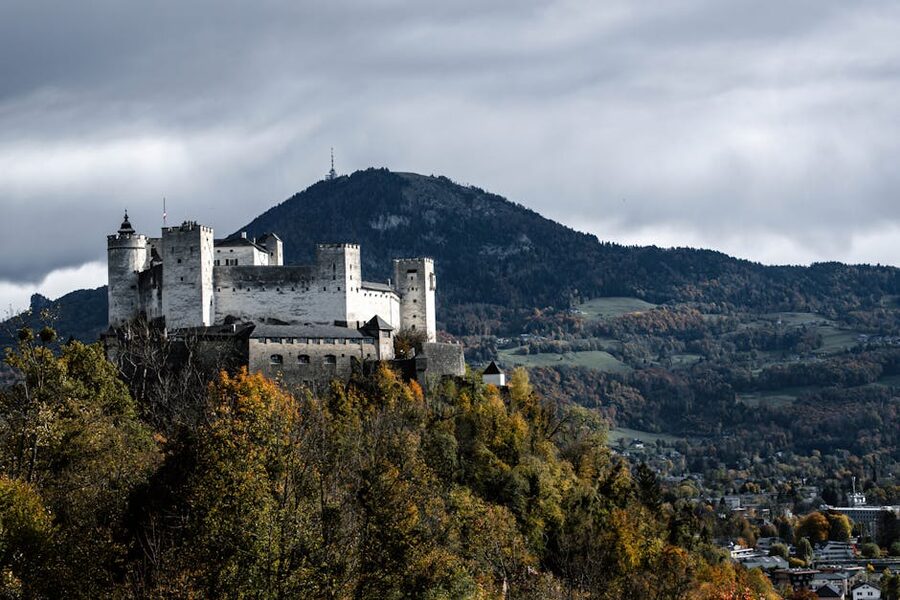 Hohensalzburg Castle autumn landscape
