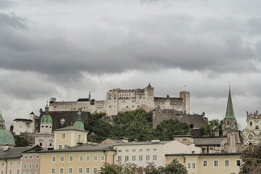 Hohensalzburg Fortress overlooking Salzburg