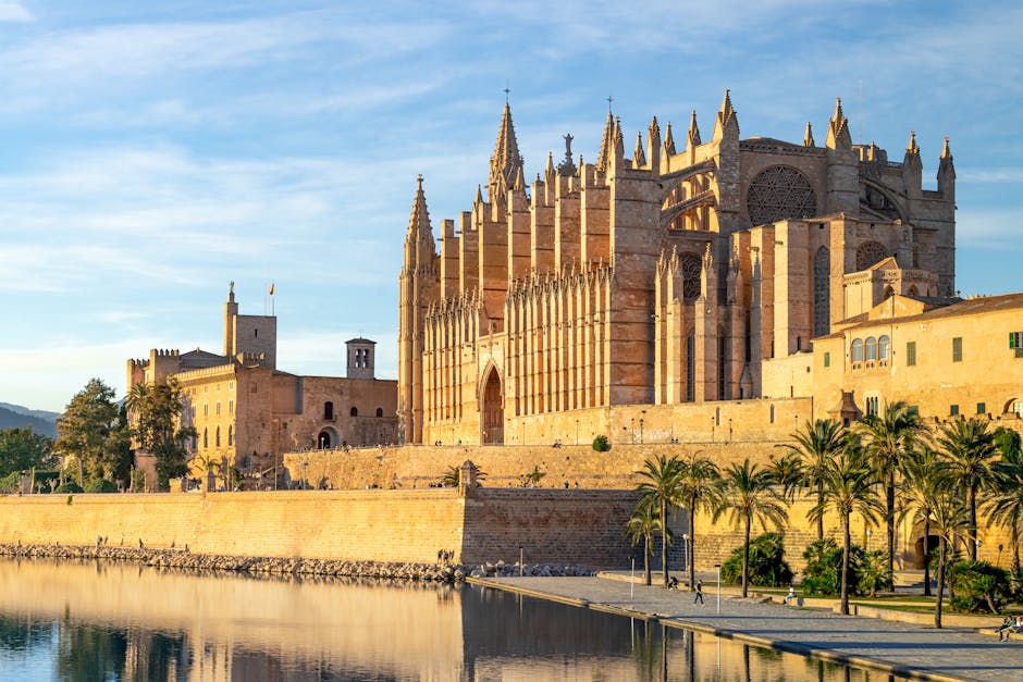 La Seu Cathedral by the Mediterranean in Palma Mallorca