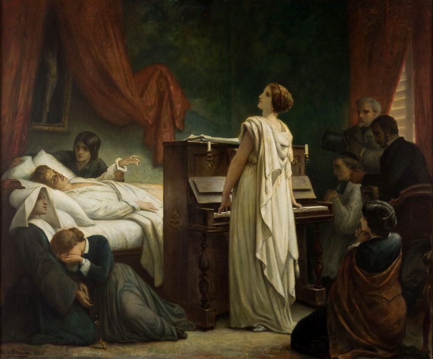 The Death of Chopin painting by Felix-Joseph Barrias 1885