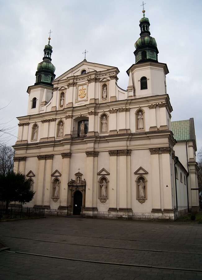 Bernardine Church exterior on Stradom Krakow