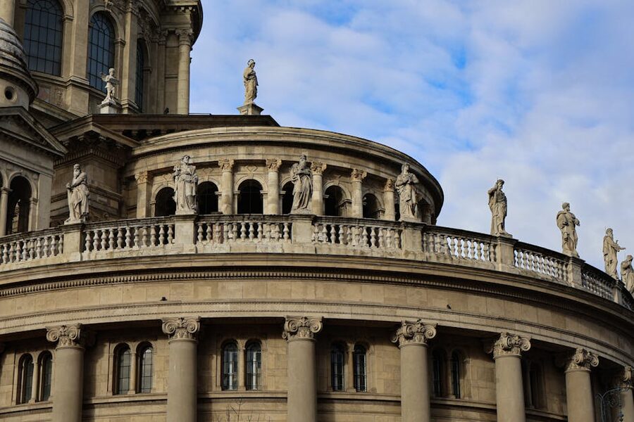 Sculptures on St Stephens Basilica facade
