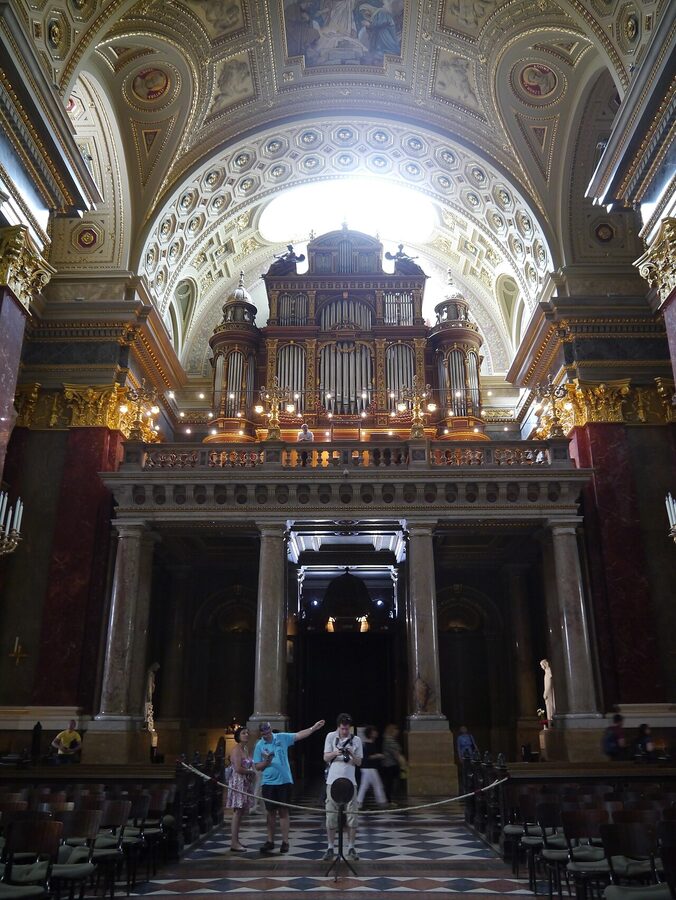 St Stephens Basilica grand organ pipes