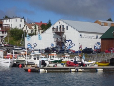 Husavik whale museum exterior Iceland
