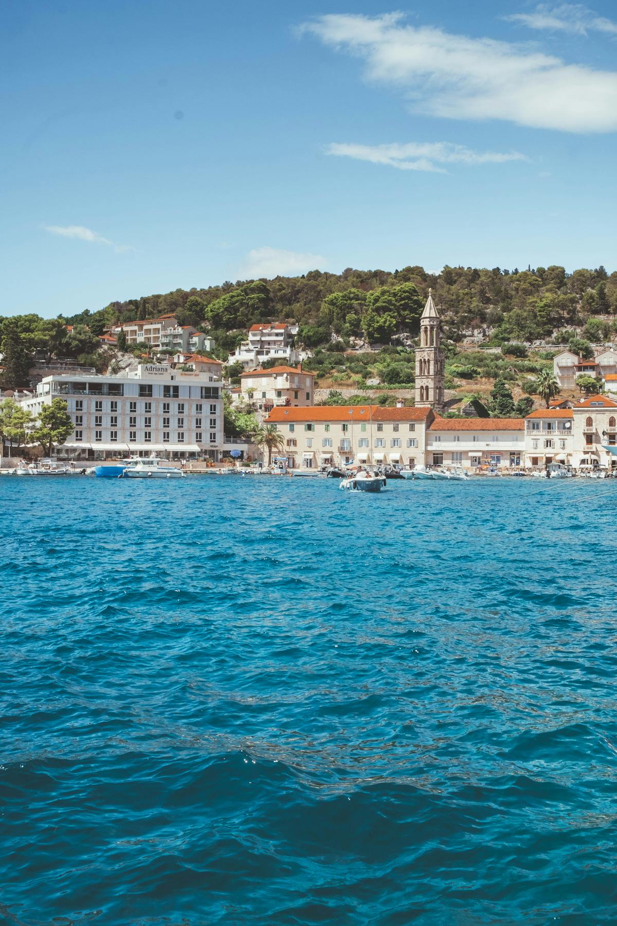 Hvar coastal town turquoise waters