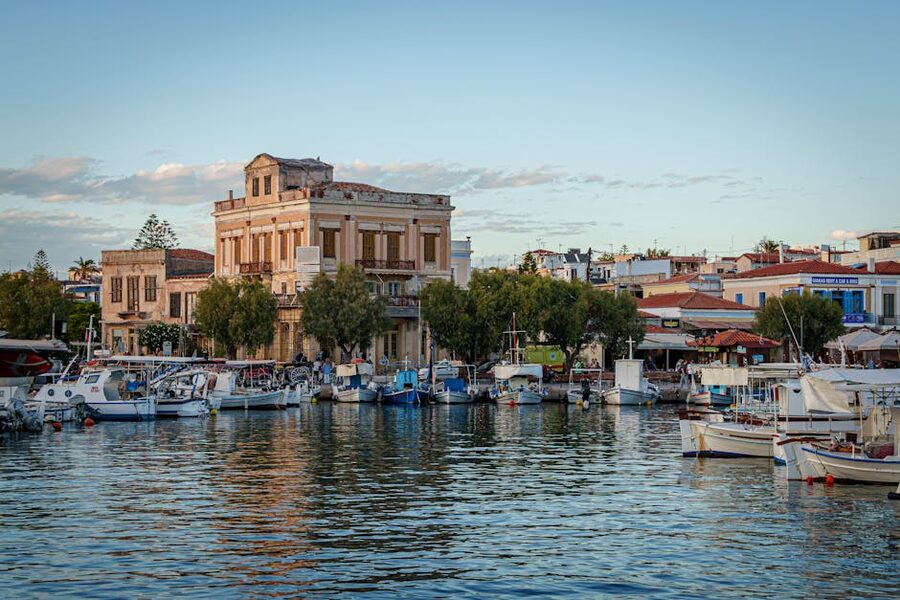 Aegina marina historic architecture