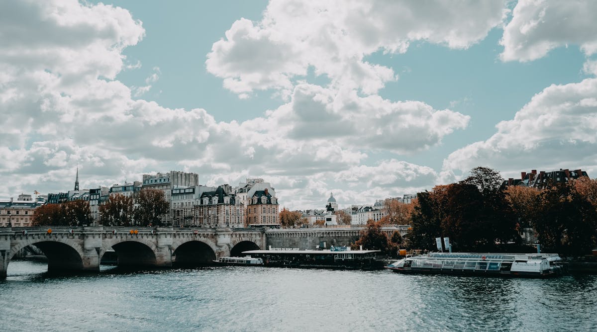 Pont Neuf bridge over the Seine River in Paris, the oldest bridge