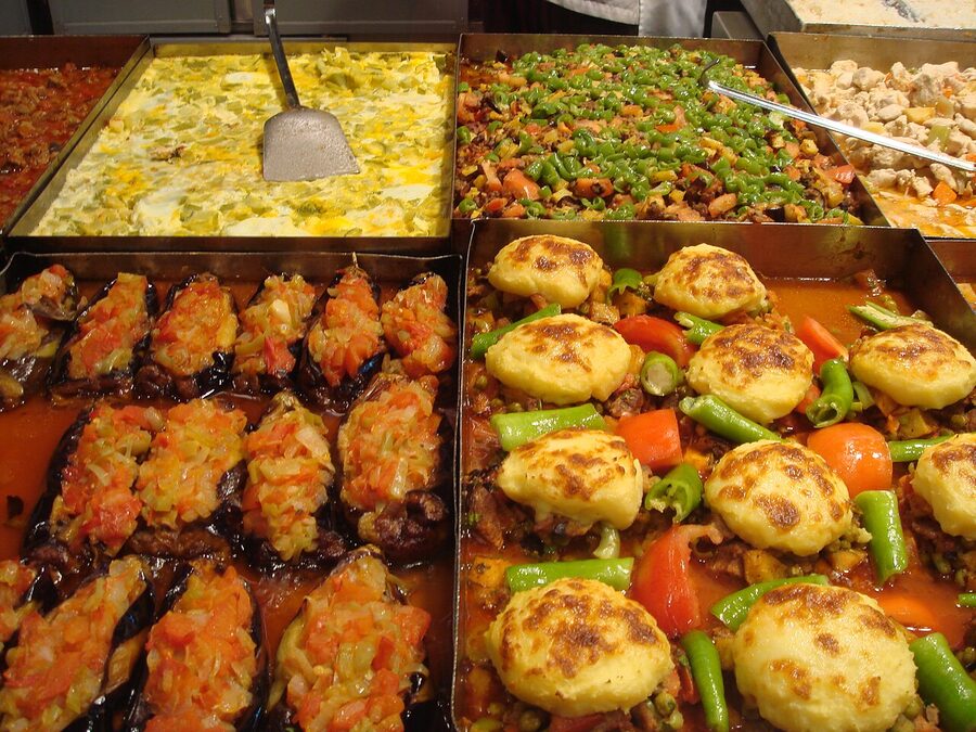 Food display Istiklal Caddesi Istanbul