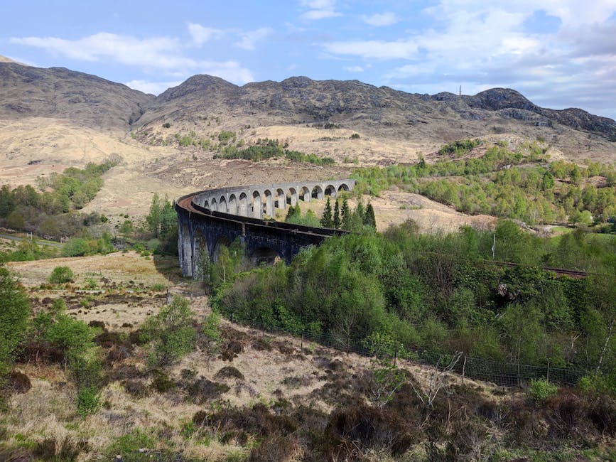 Glenfinnan Viaduct scenic Highlands