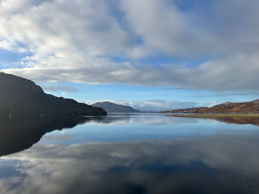 Loch mountains Scottish Highlands view
