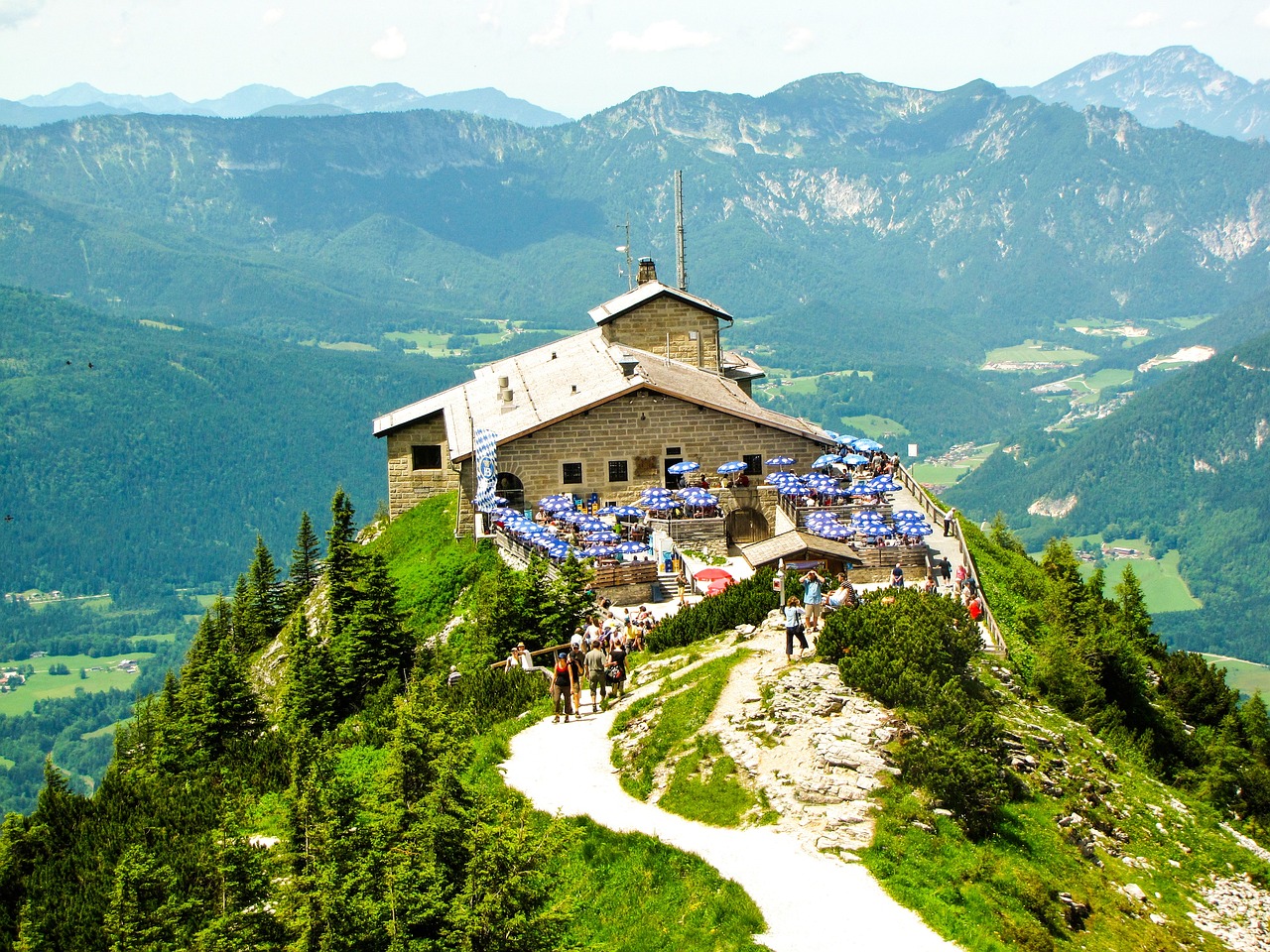 Kehlsteinhaus Eagle's Nest with panoramic view of the Bavarian Alps