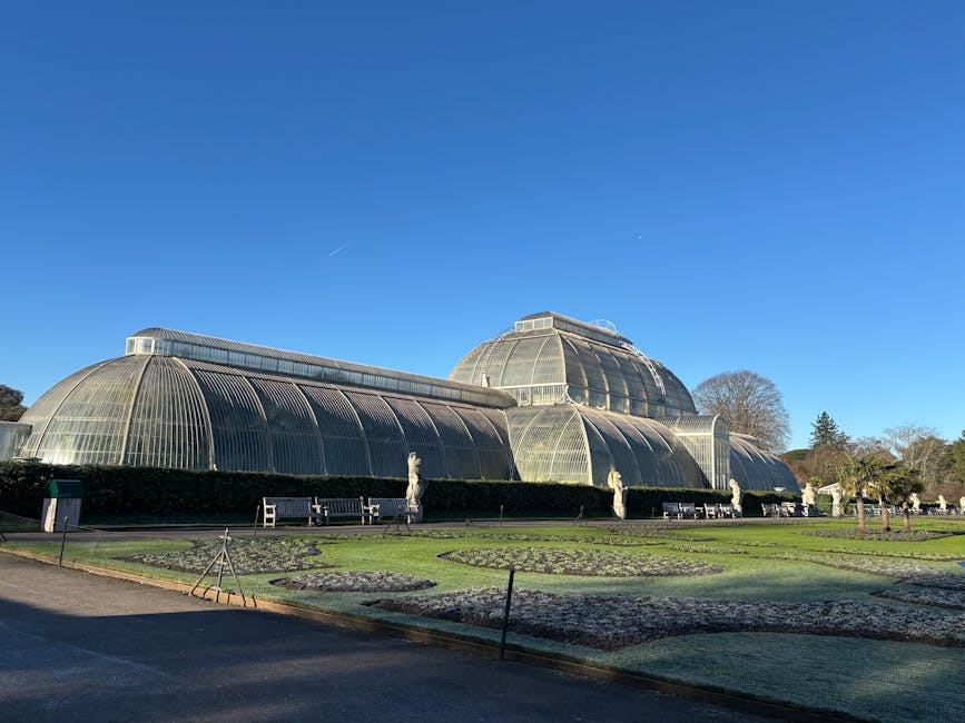 Kew Gardens Palm House historic view