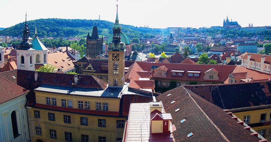 Klementinum Astronomical Tower panorama view