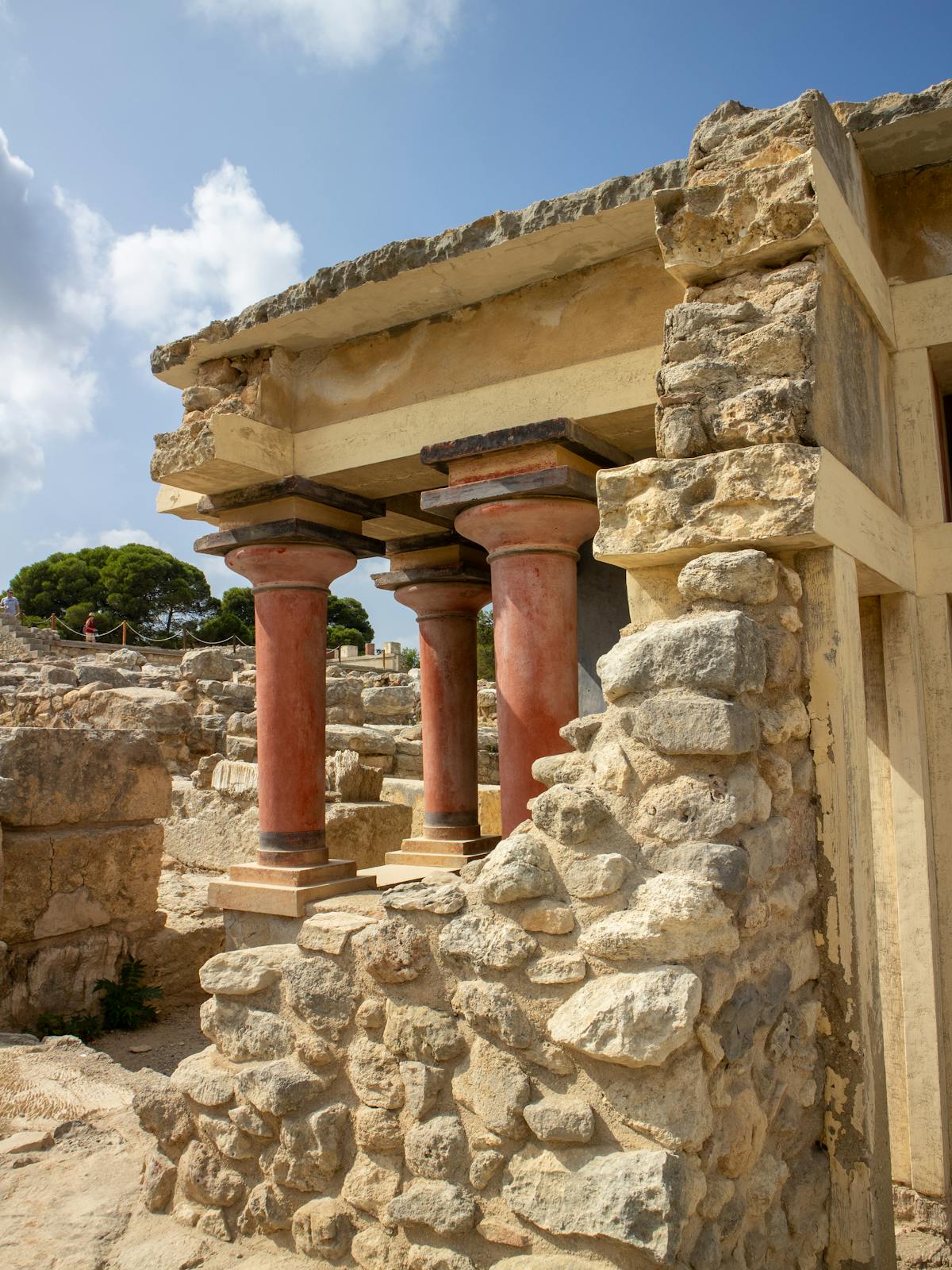 Knossos Palace ruins showing Minoan architecture