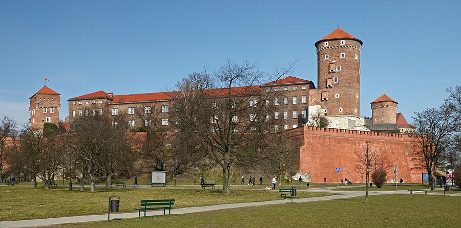 Wawel Castle south view Krakow