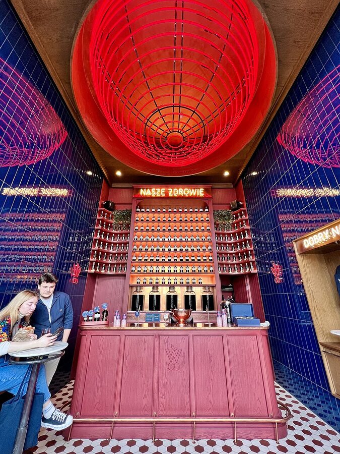 Wisniewski cherry vodka shop in Krakow Old Town