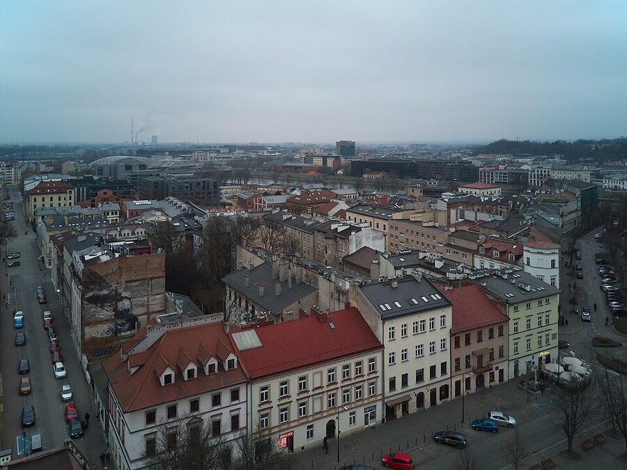 Wolnica Square in Kazimierz Krakow medieval market square