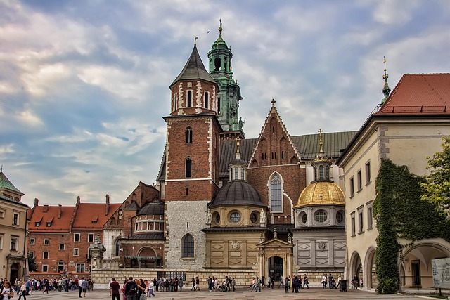 Wawel Castle in Krakow, Poland at dusk