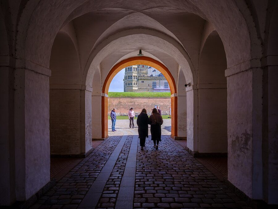 Kronborg Castle inner courtyard Helsingor