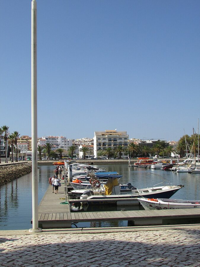 Lagos marina sailboats and tour boats