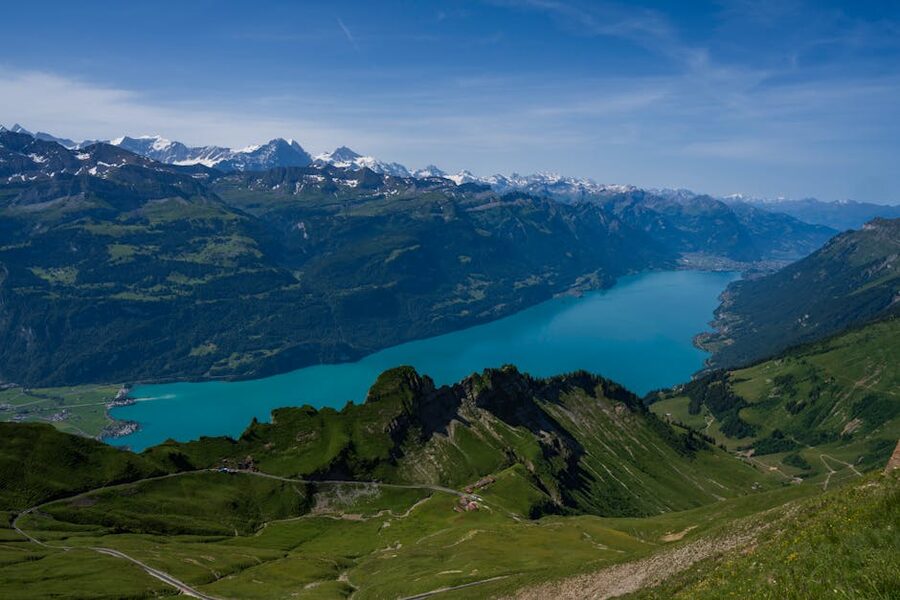Lake Brienz Swiss Alps summer