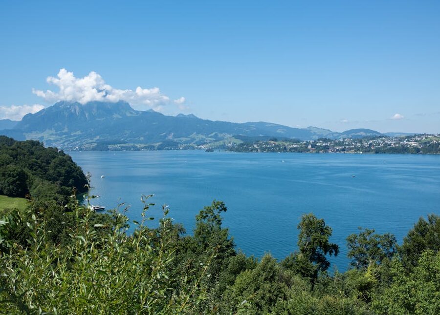 Lake Lucerne and Mount Pilatus summer