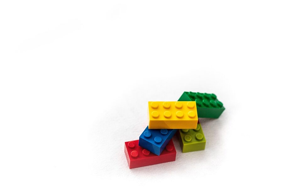 LEGO bricks stack colorful